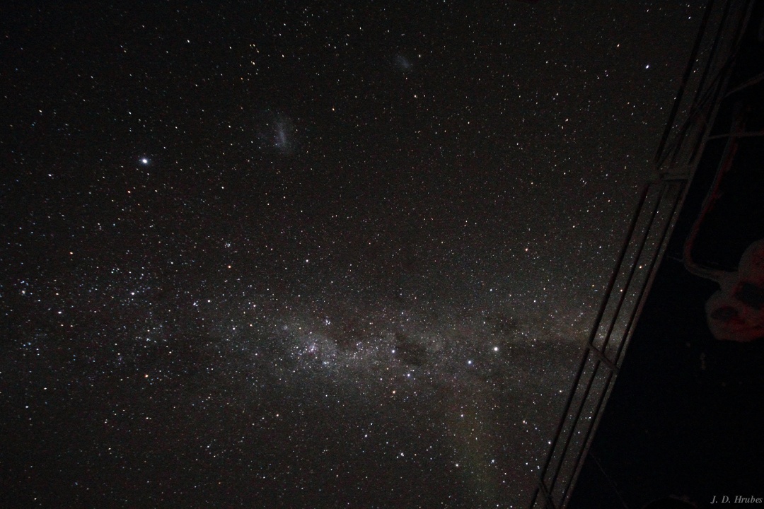 milky way, small and large magellanic clouds